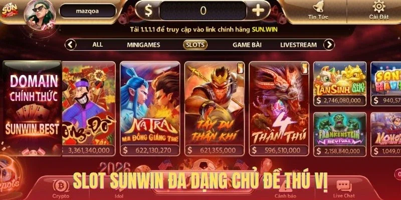 Slot Sunwin đa dạng chủ đề thú vị